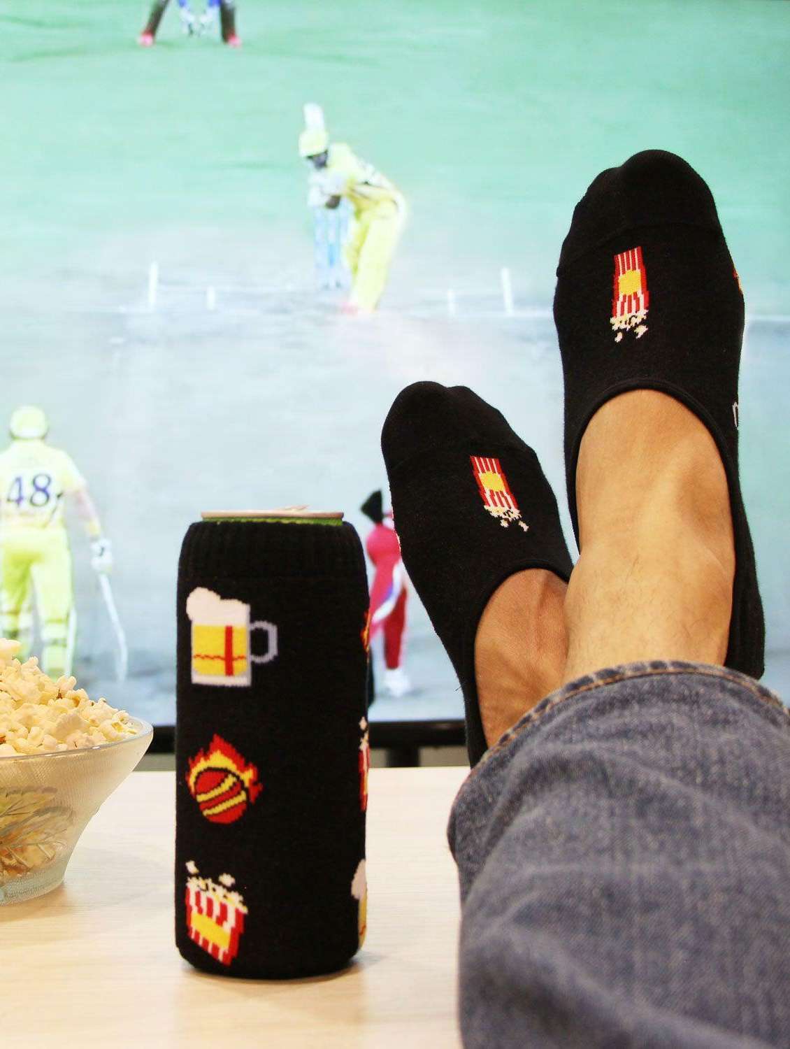 black cotton no show sock