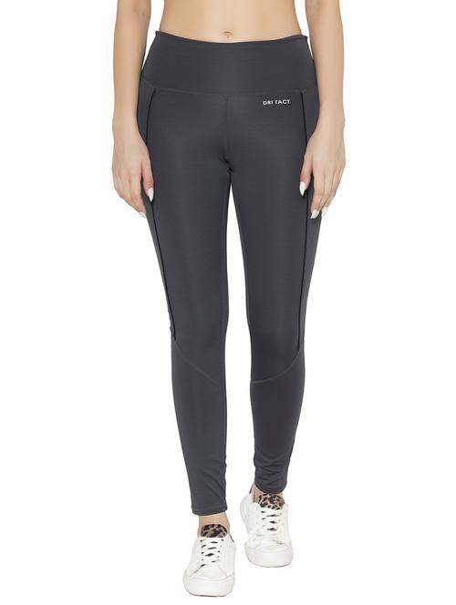 grey solid full length jegging - 19689059 - Standard Image - 0