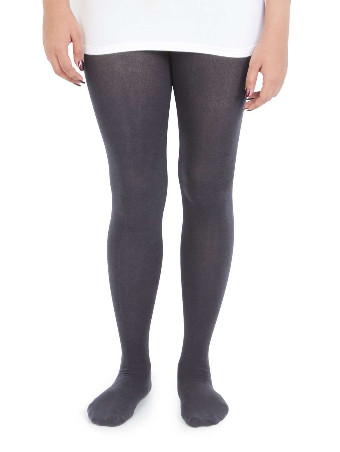 grey polyester blend stocking