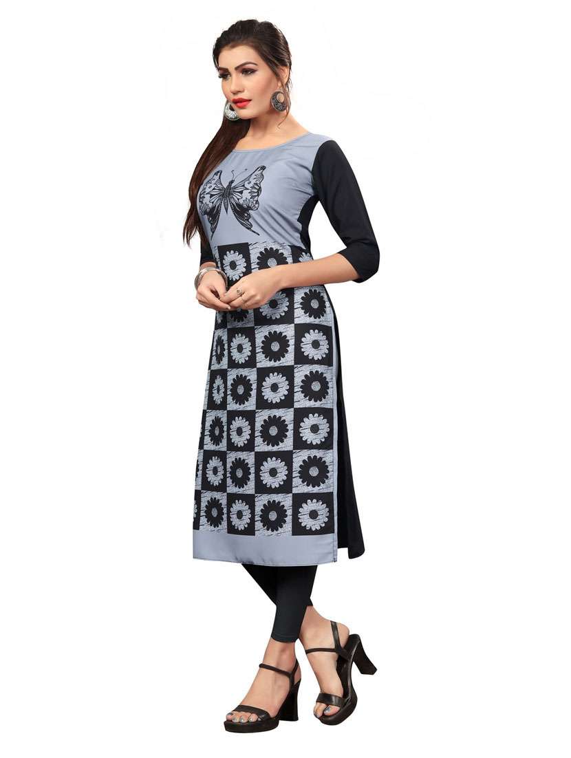 women's straight kurta - 19689352 - Standard Image - 1