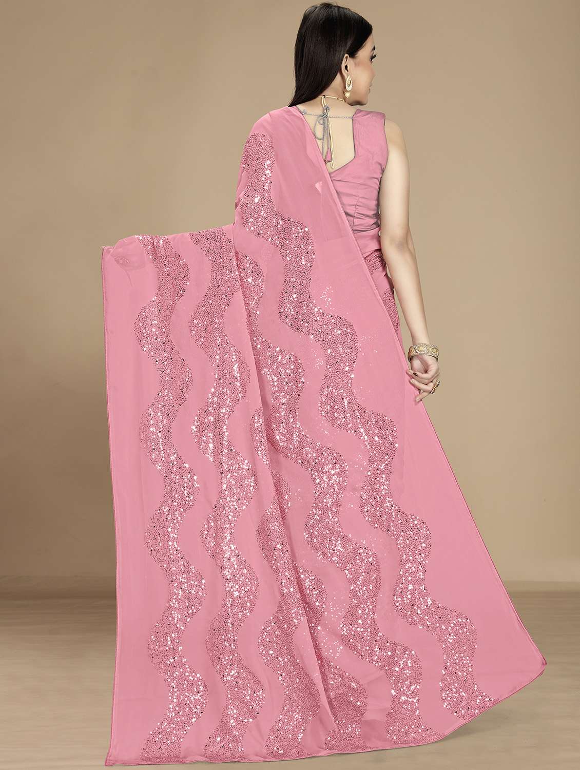 women's embellished saree with blouse - 19690231 -  Standard Image - 1