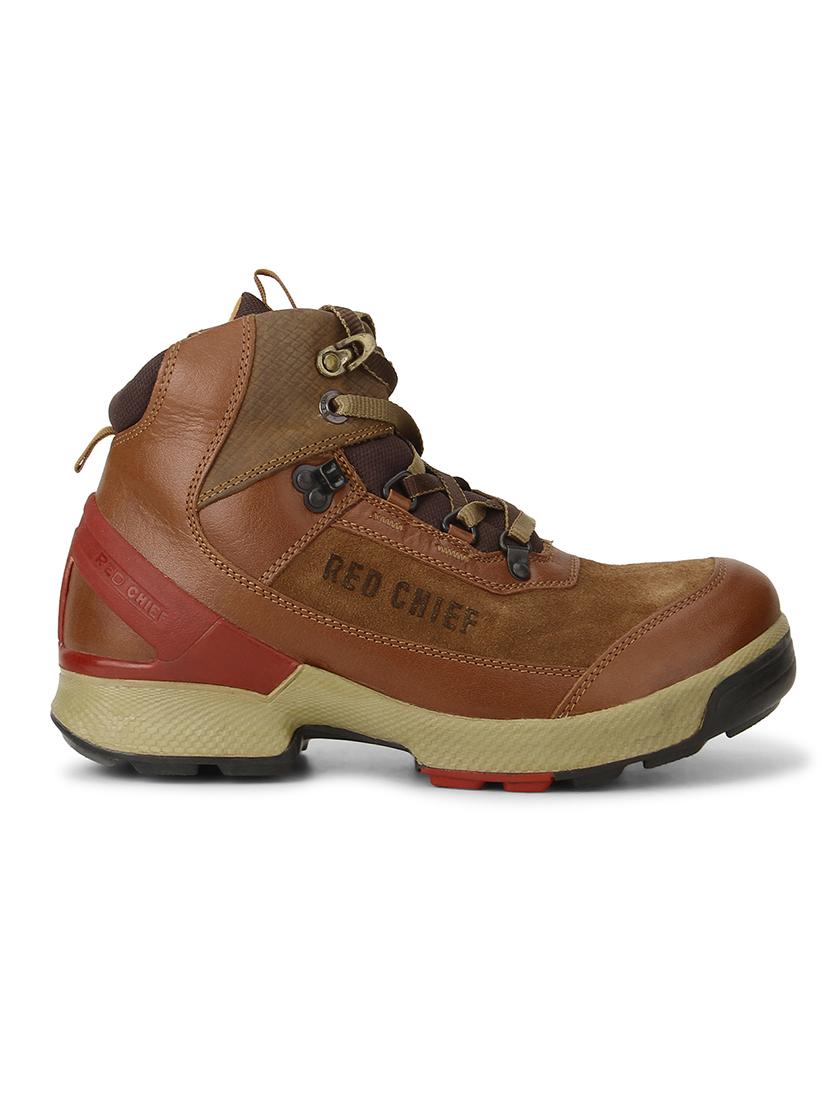 tan leather lace up boots - 19690265 -  Standard Image - 1