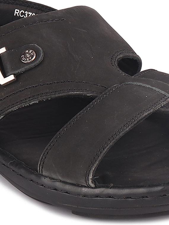 black leather back strap sandals - 19690304 - Standard Image - 4