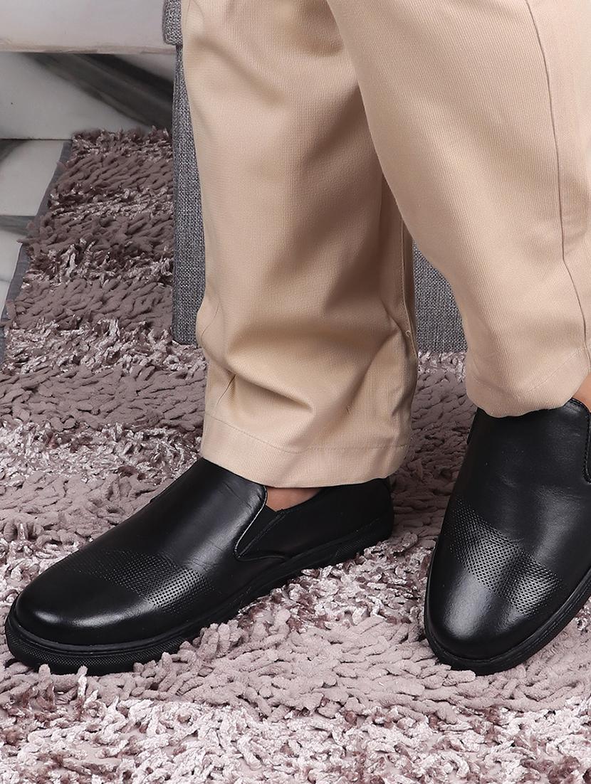 black slip on formal shoe - 19690316 -  Standard Image - 1