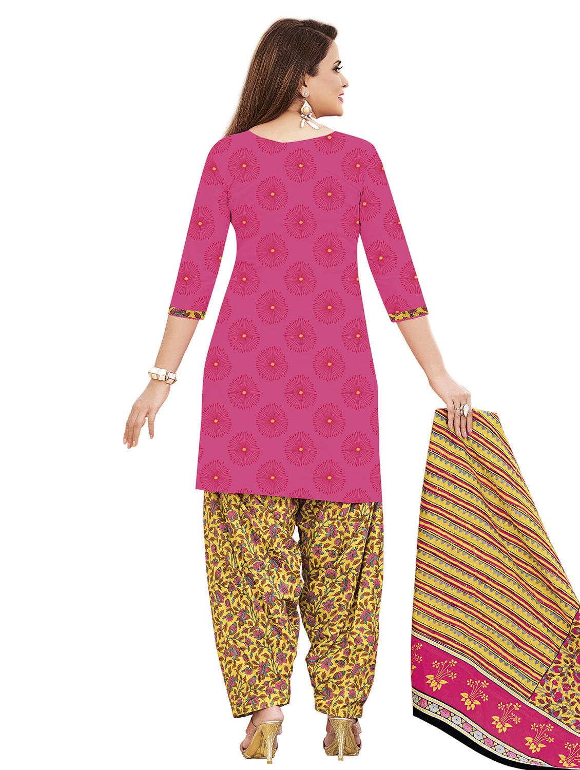 printed unstitched patiyala suit set - 19690753 - Standard Image - 1