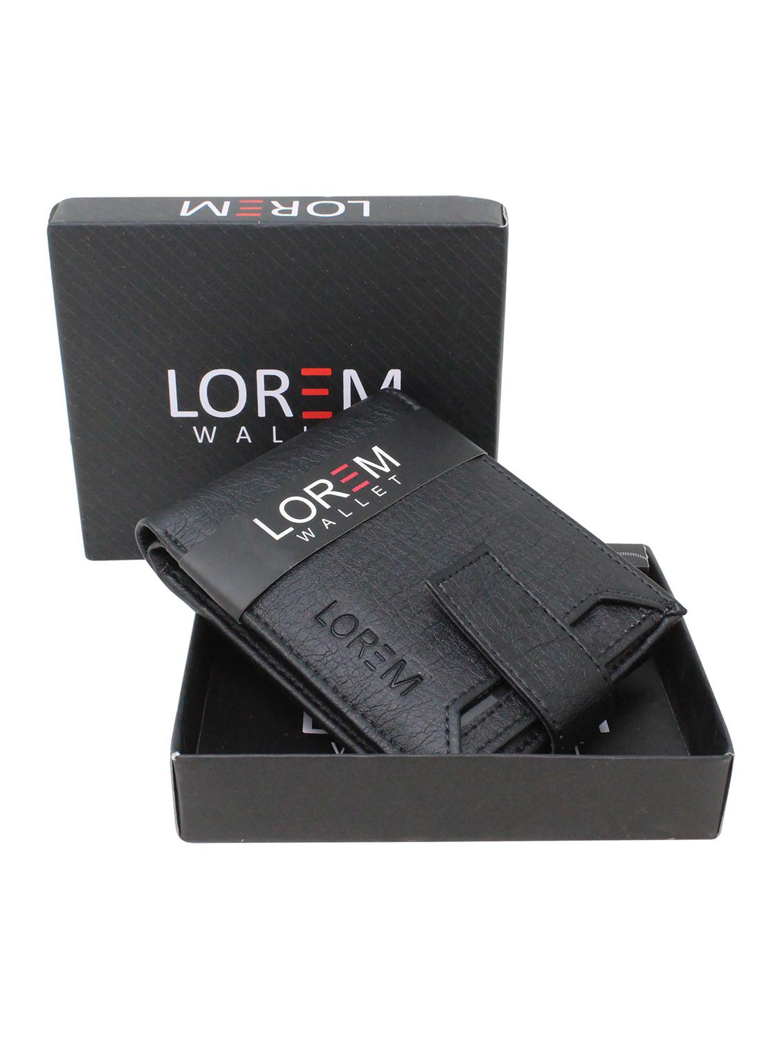 black leatherette wallet - 19690850 - Zoom Image - 0