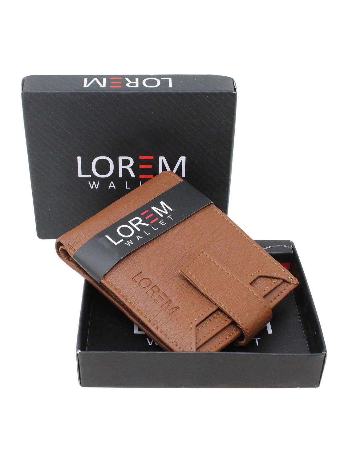 tan leatherette wallet