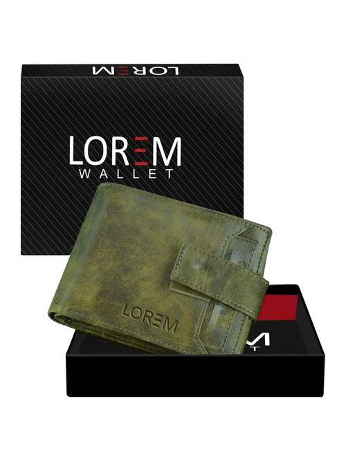 green leatherette wallet - 19690863 -  Standard Image - 0
