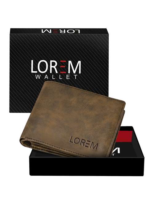 brown leatherette wallet - 19690866 -  Standard Image - 0