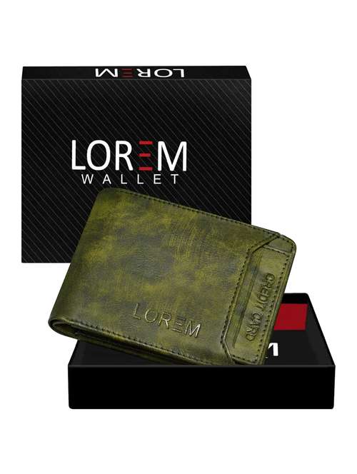 green leatherette wallet - 19690868 -  Standard Image - 0