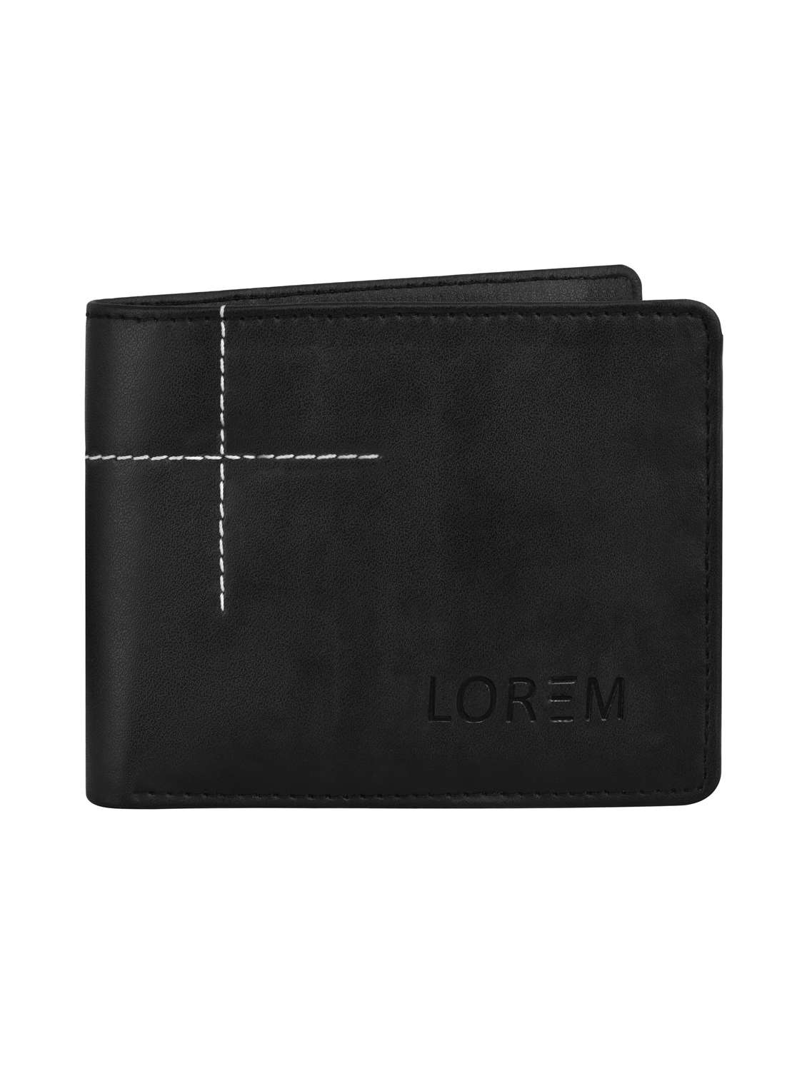 black leatherette wallet - 19690881 -  Standard Image - 1