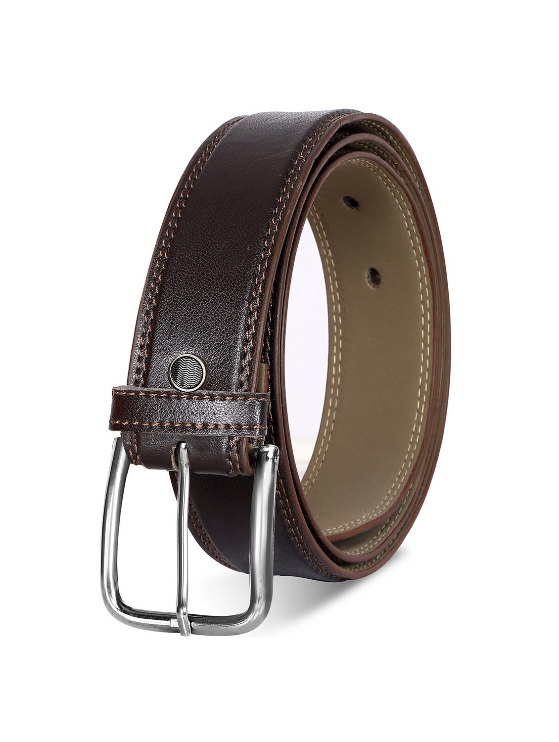 brown leatherette belt - 19690965 - Standard Image - 1