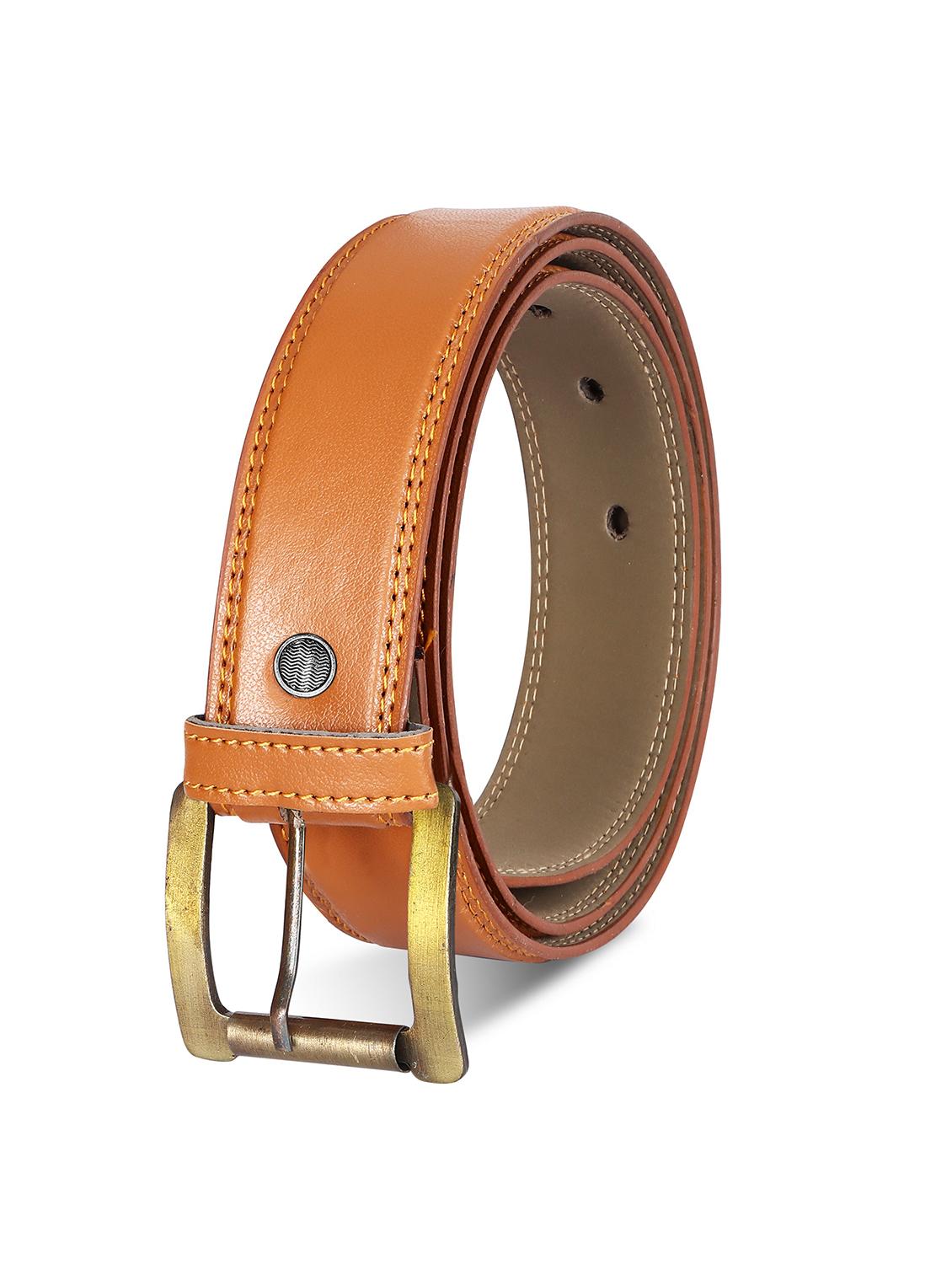 orange leatherette belt - 19690968 - Standard Image - 1