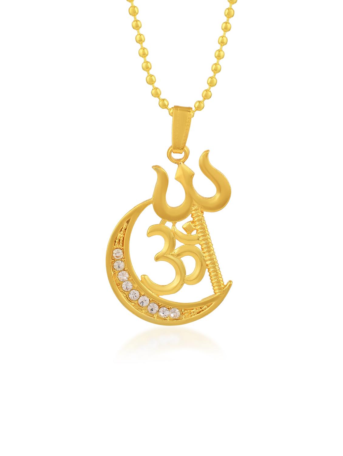 men's gold plated pendant - 19691018 - Standard Image - 1