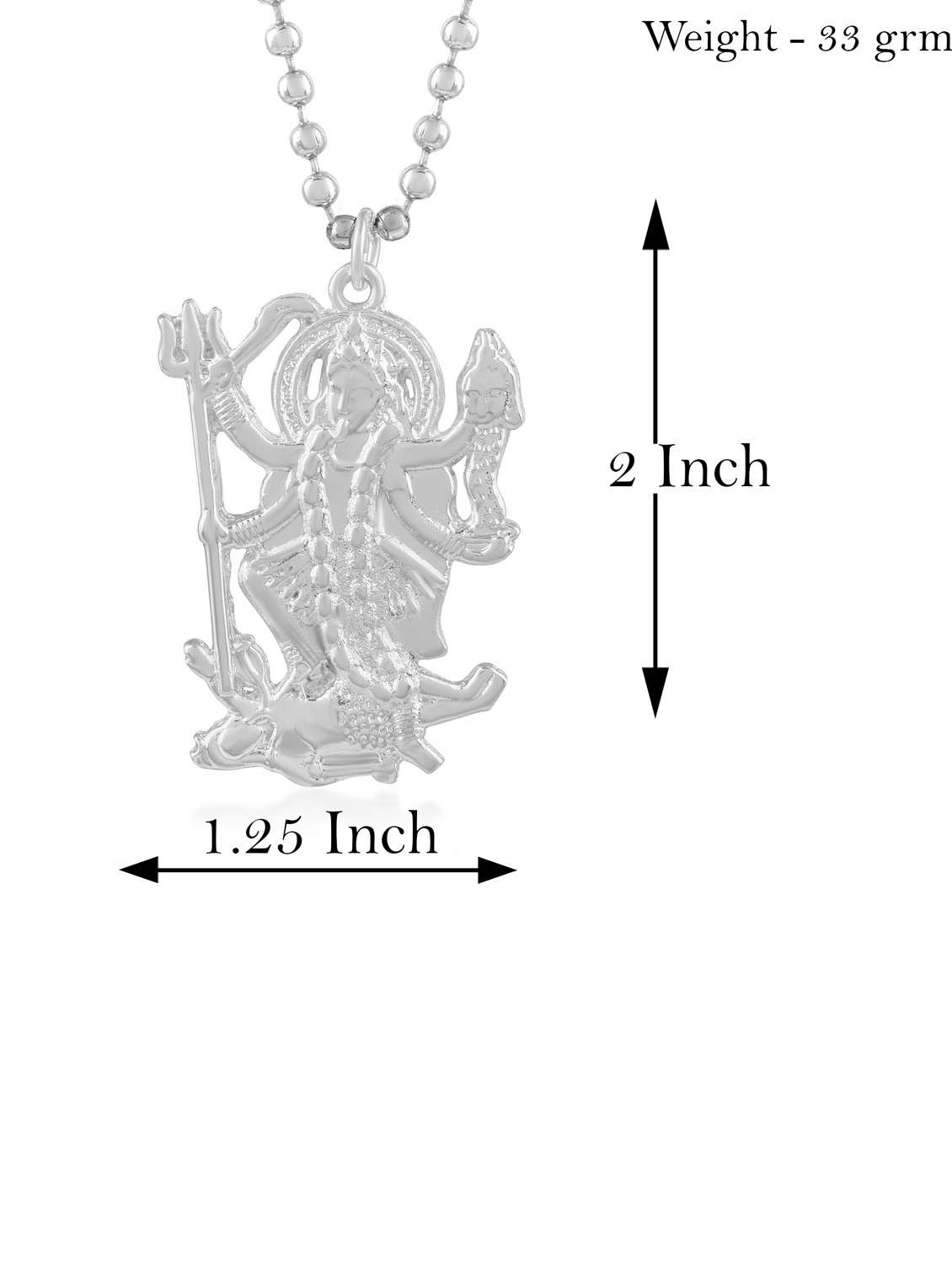 mens's silver plated pendant - 19691029 -  Standard Image - 4