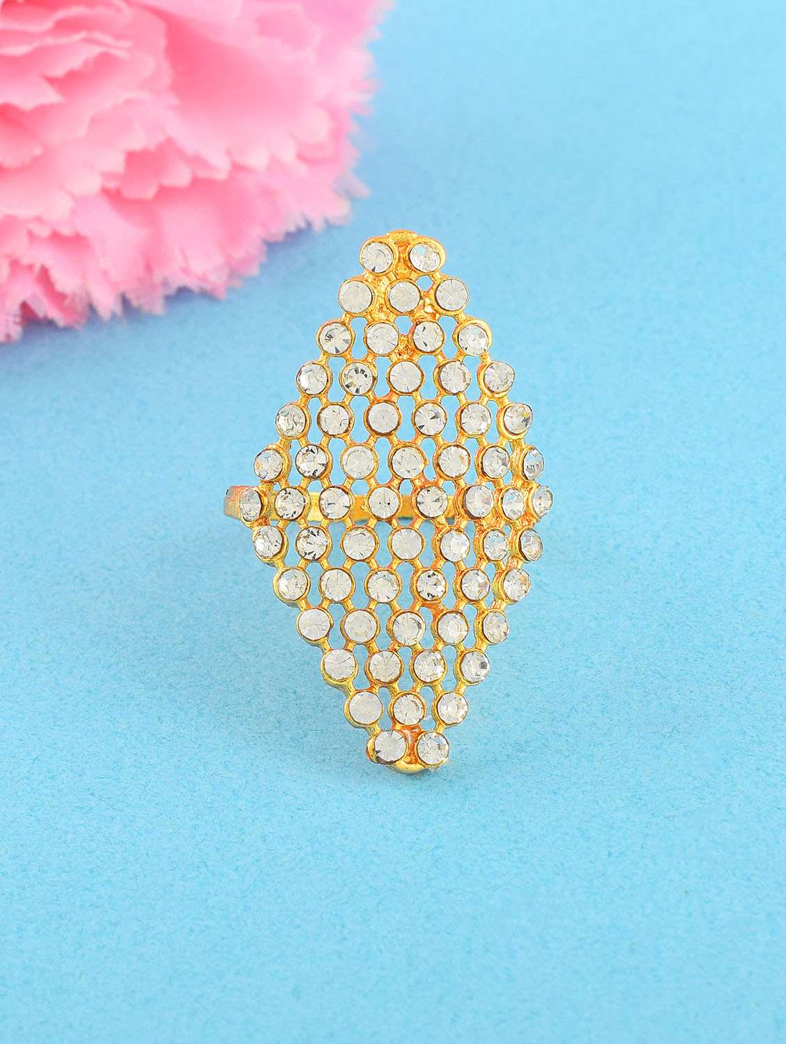 women's gold plated finger ring