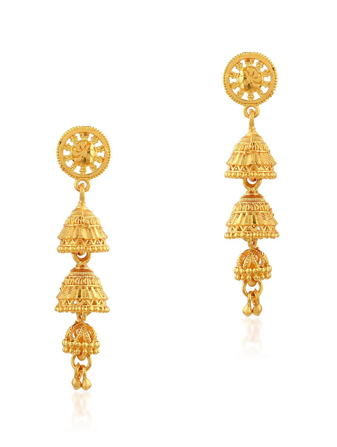 women's gold plated earring - 19691136 -  Zoom Image - 0