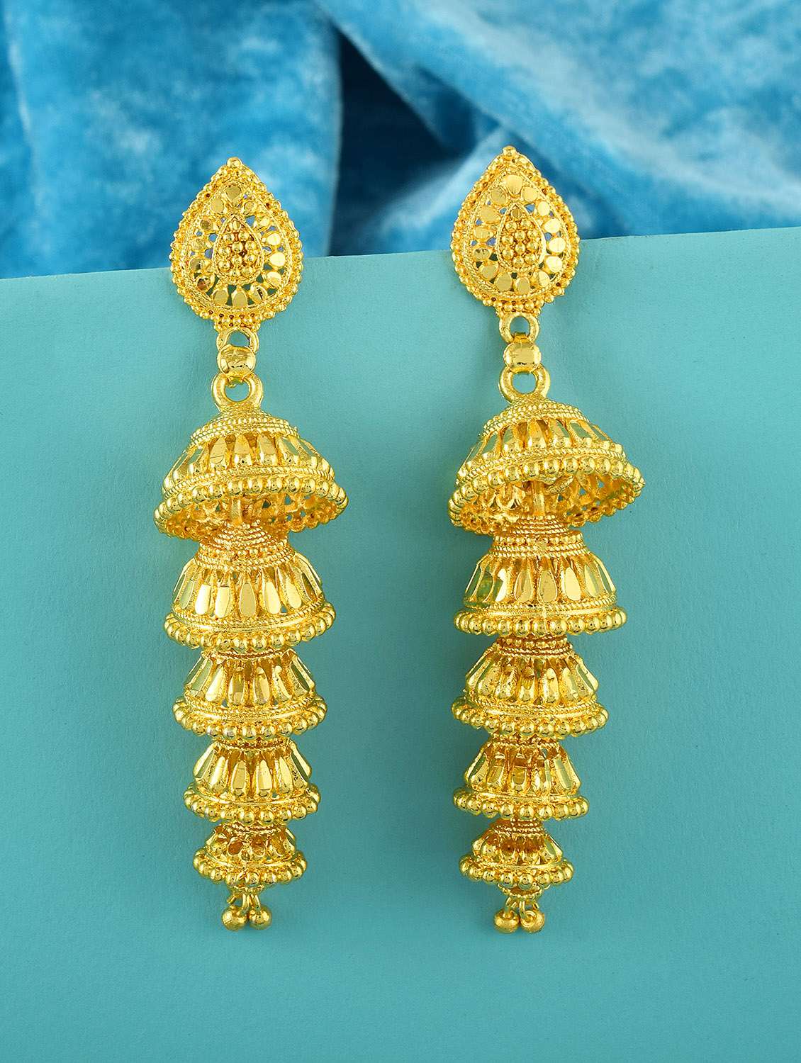 women's gold plated earring
