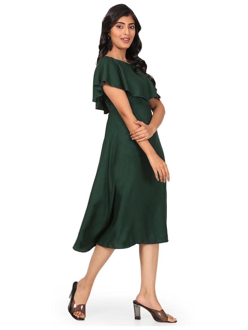solid a-line dress - 19691249 - Standard Image - 1