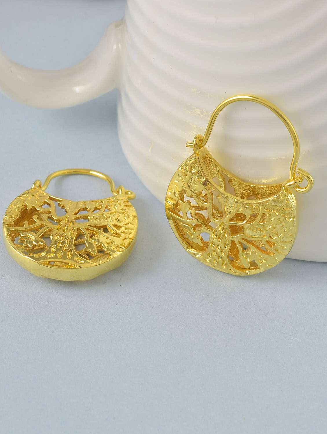  women gold plated earring - 19691420 -  Zoom Image - 0