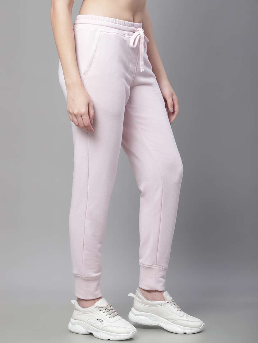 pink cotton blend track pants - 19691538 -  Standard Image - 1