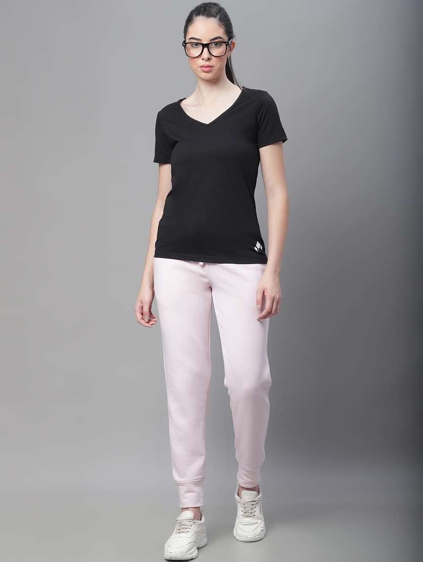 pink cotton blend track pants - 19691538 -  Standard Image - 4