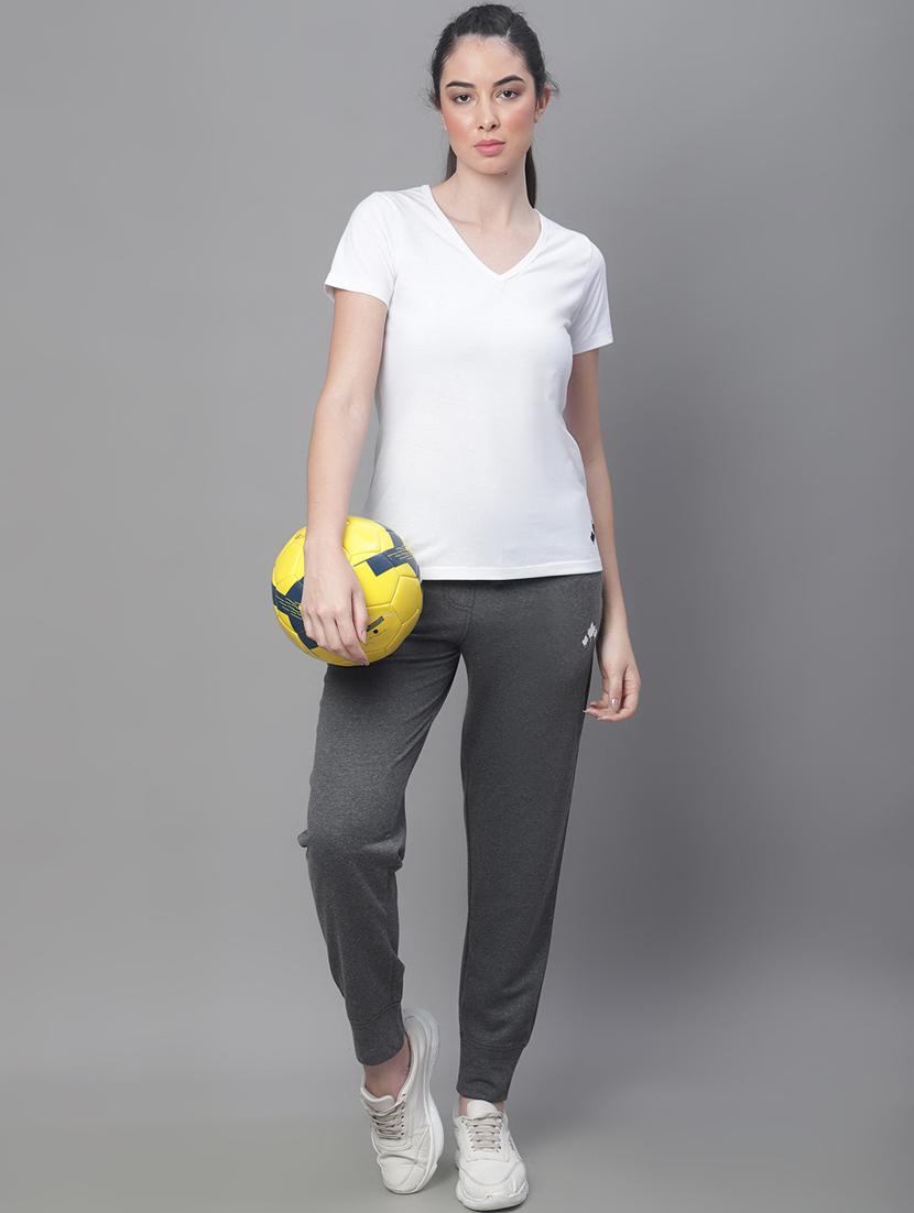 grey cotton blend track pants - 19691539 - Standard Image - 4