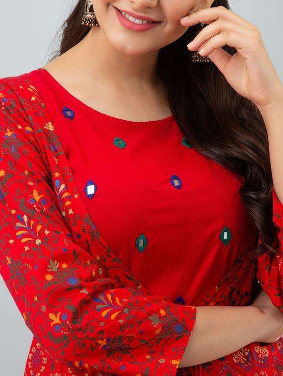 women's kurta with jacket kurta - 19693668 -  Standard Image - 1