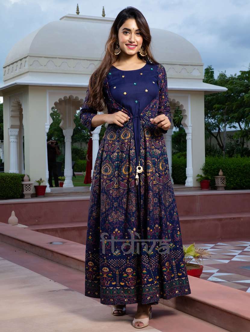 women's kurta with jacket kurta