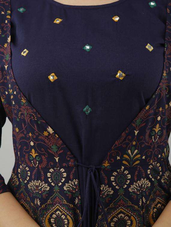 women's kurta with jacket kurta - 19693695 -  Standard Image - 4