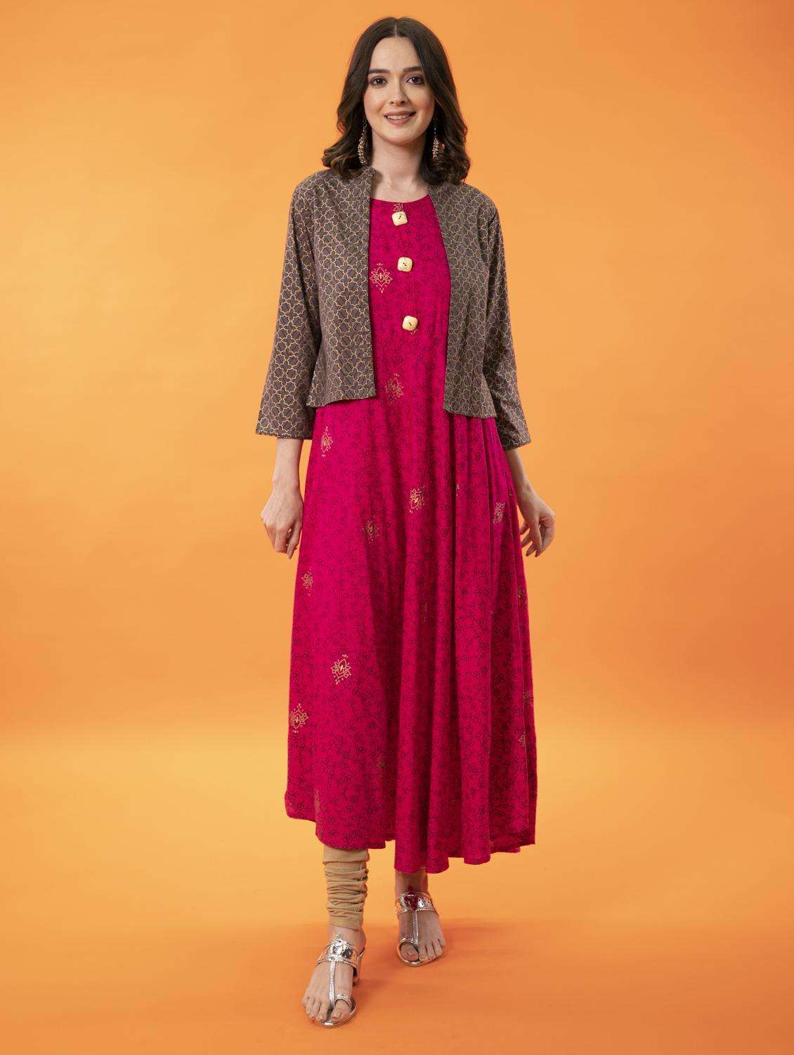 women's kurta with jacket kurta