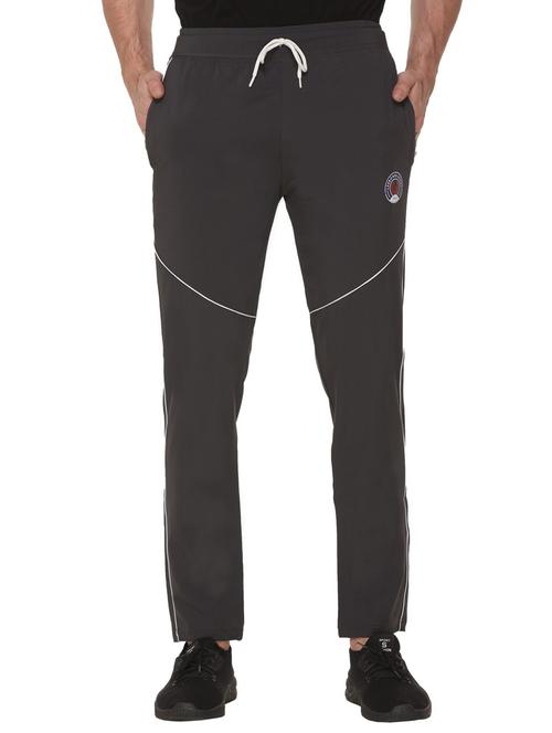 mid rise solid ankle length track pant - 19694581 - Standard Image - 0