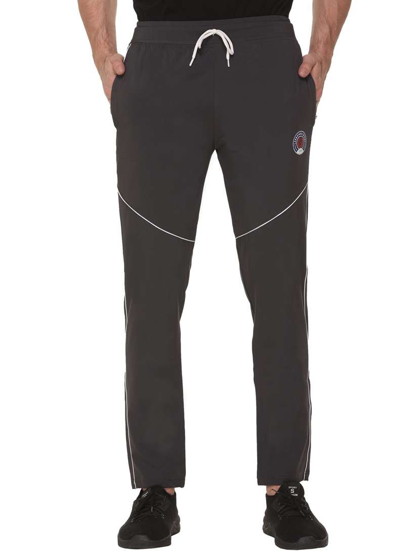 mid rise solid ankle length track pant - 19694581 - Zoom Image - 0
