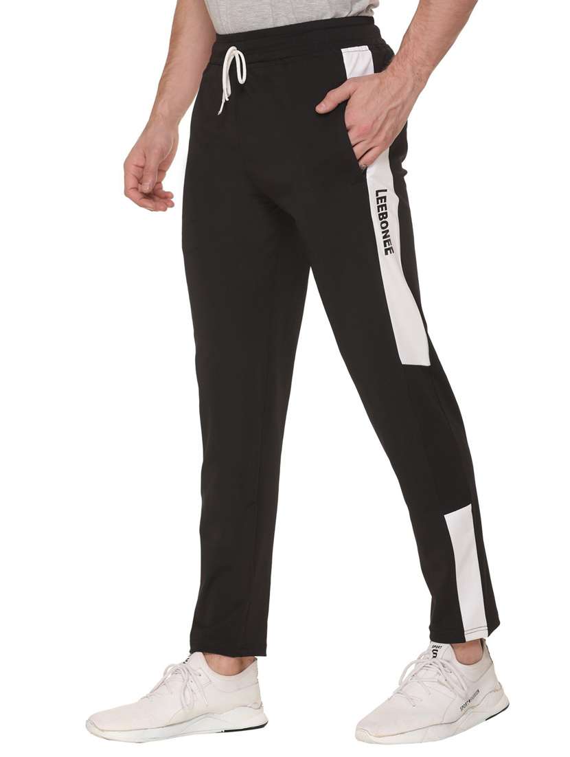 mid rise solid ankle length track pant - 19694600 -  Standard Image - 1