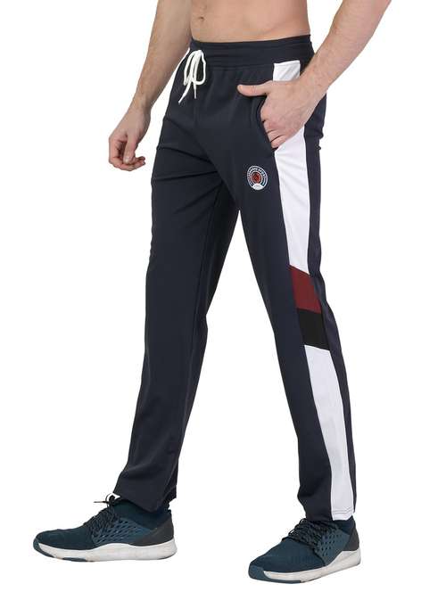 mid rise color block ankle length track pant - 19694601 -  Standard Image - 0