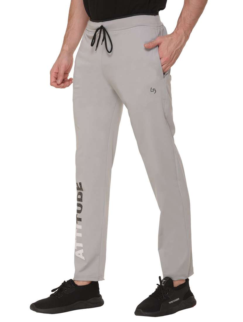 mid rise solid ankle length track pant - 19694612 -  Standard Image - 1