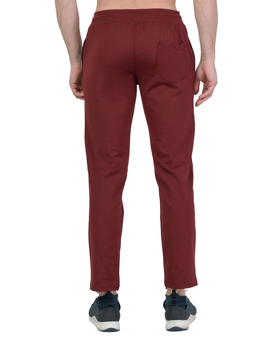 mid rise solid ankle length track pant - 19694620 -  Standard Image - 1