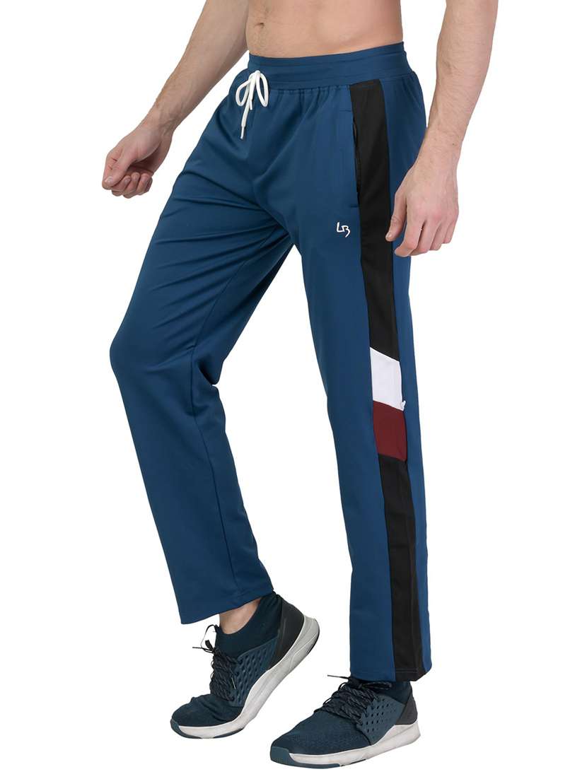 midrise color block  ankle length track pant - 19694636 -  Zoom Image - 0
