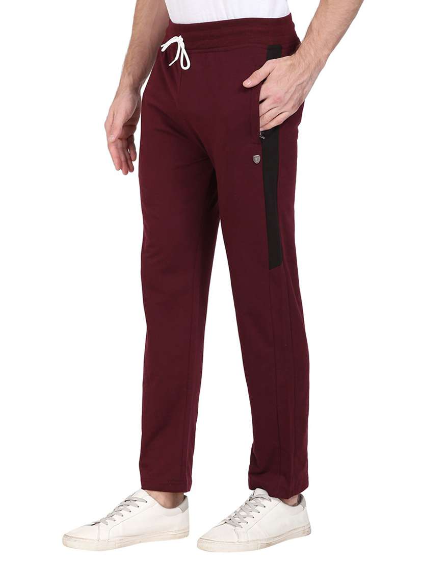mid rise solid ankle length track pant - 19694660 -  Standard Image - 1