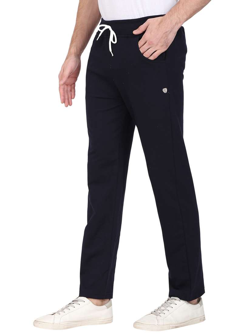 mid rise solid ankle length track pant - 19694678 - Standard Image - 1