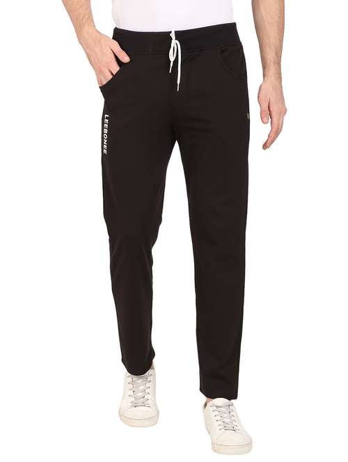 mid rise solid ankle length track pant - 19694682 -  Standard Image - 0