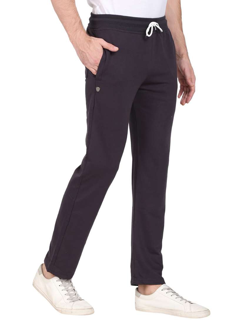 mid rise solid ankle length track pant - 19694685 - Standard Image - 1