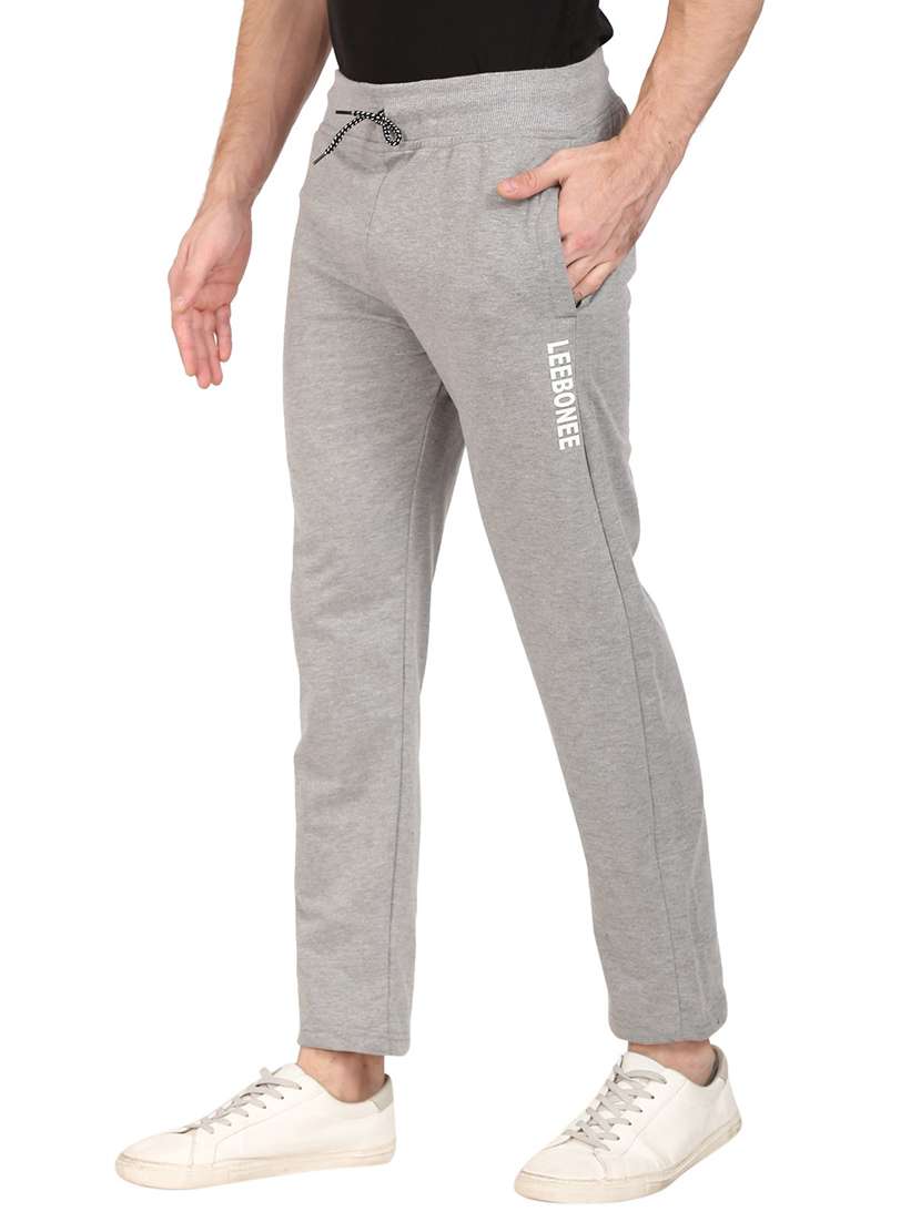mid rise solid ankle length track pant - 19694687 - Standard Image - 1