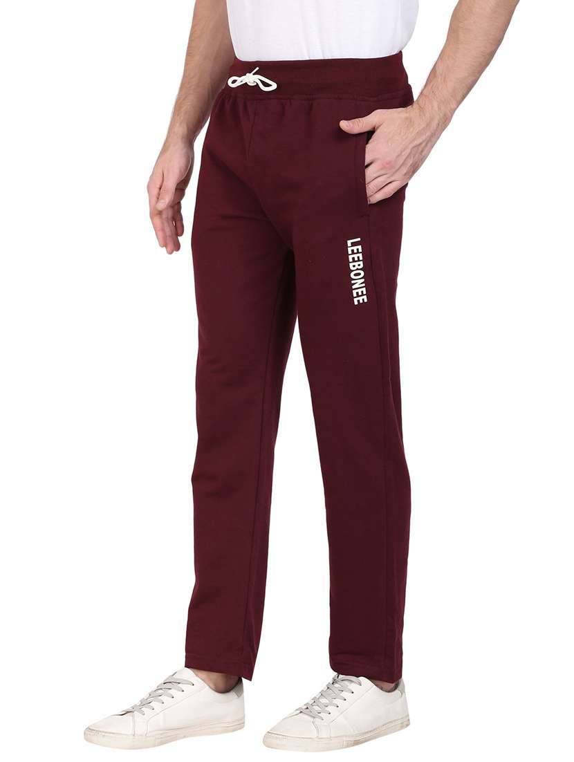 mid rise solid ankle length track pant - 19694697 -  Standard Image - 1