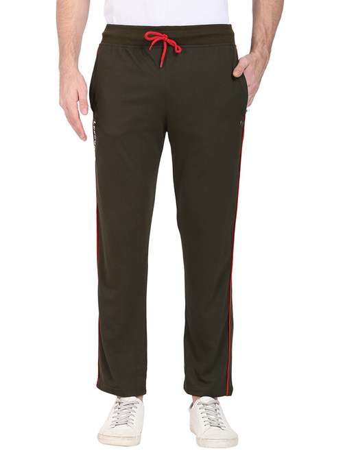 mid rise solid ankle length track pant - 19694698 -  Standard Image - 0