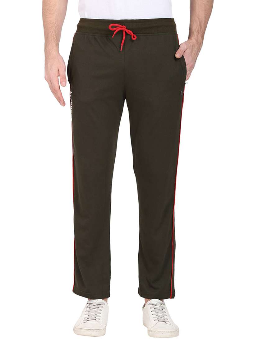 mid rise solid ankle length track pant