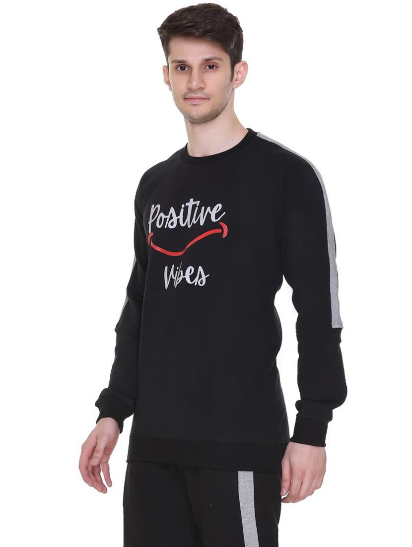 mens front print sweatshirt - 19694734 - Standard Image - 1