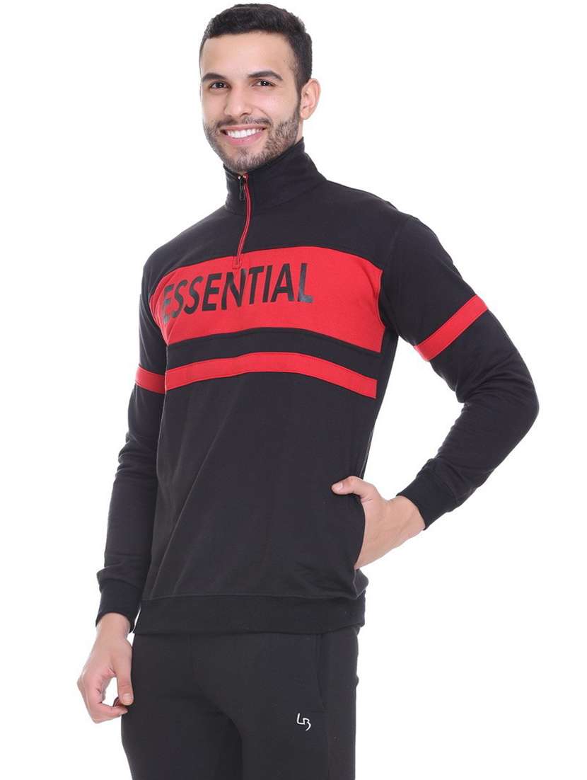 mens chest print sweatshirt - 19694746 -  Standard Image - 1
