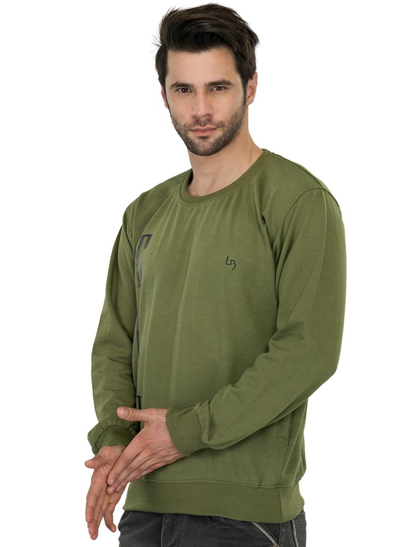 mens placement print sweatshirt - 19694765 - Standard Image - 1
