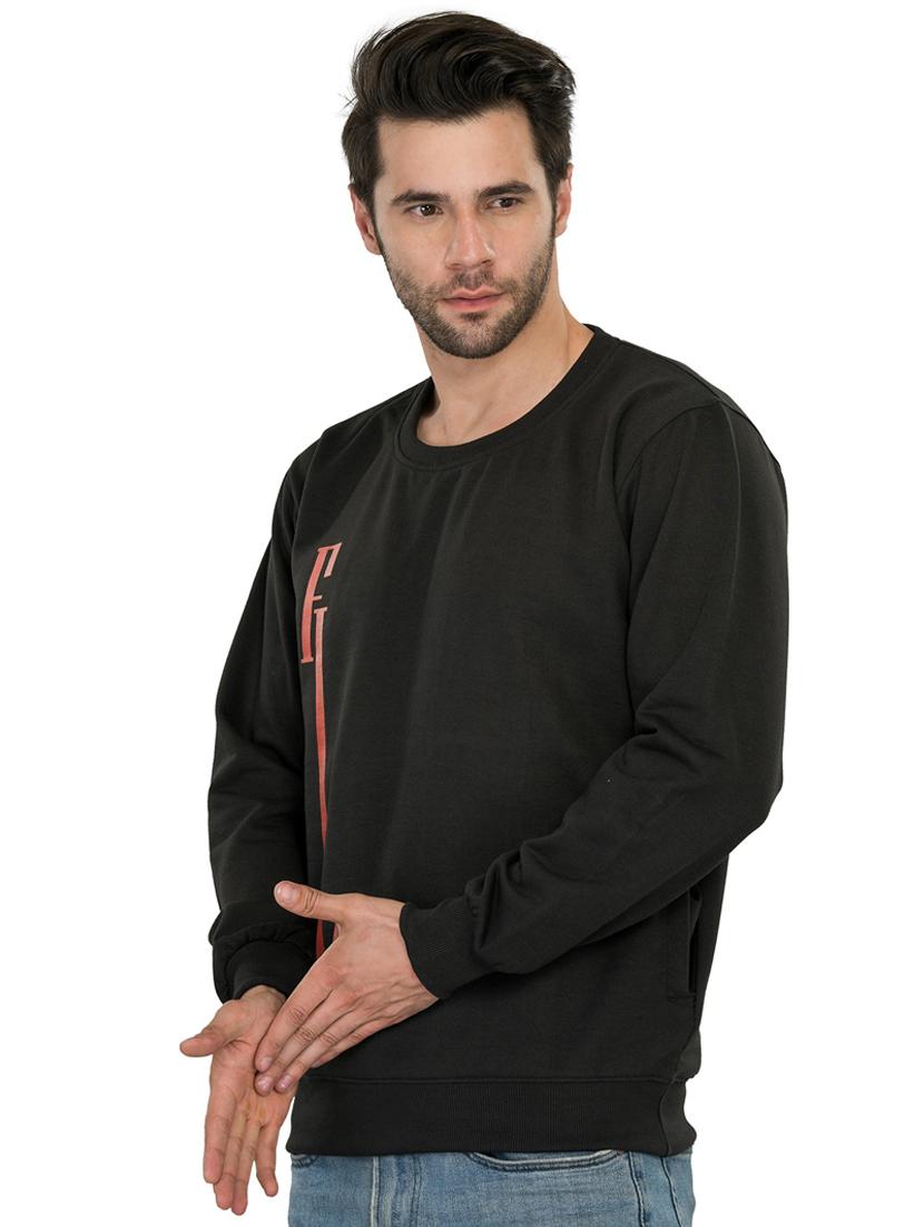 mens placement print sweatshirt - 19694766 -  Standard Image - 1